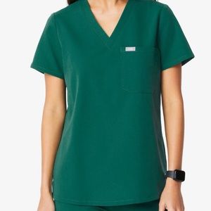 Figs Scrub Set in Hunter Green